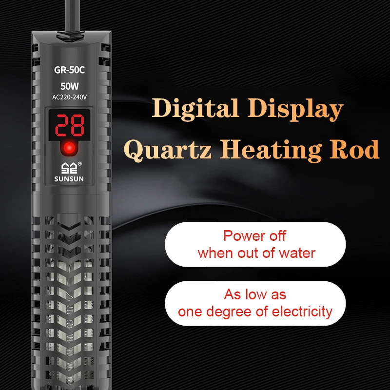 Marine Aquarium Nano - Aquarium Submersible Heater Fish Tank Quartz