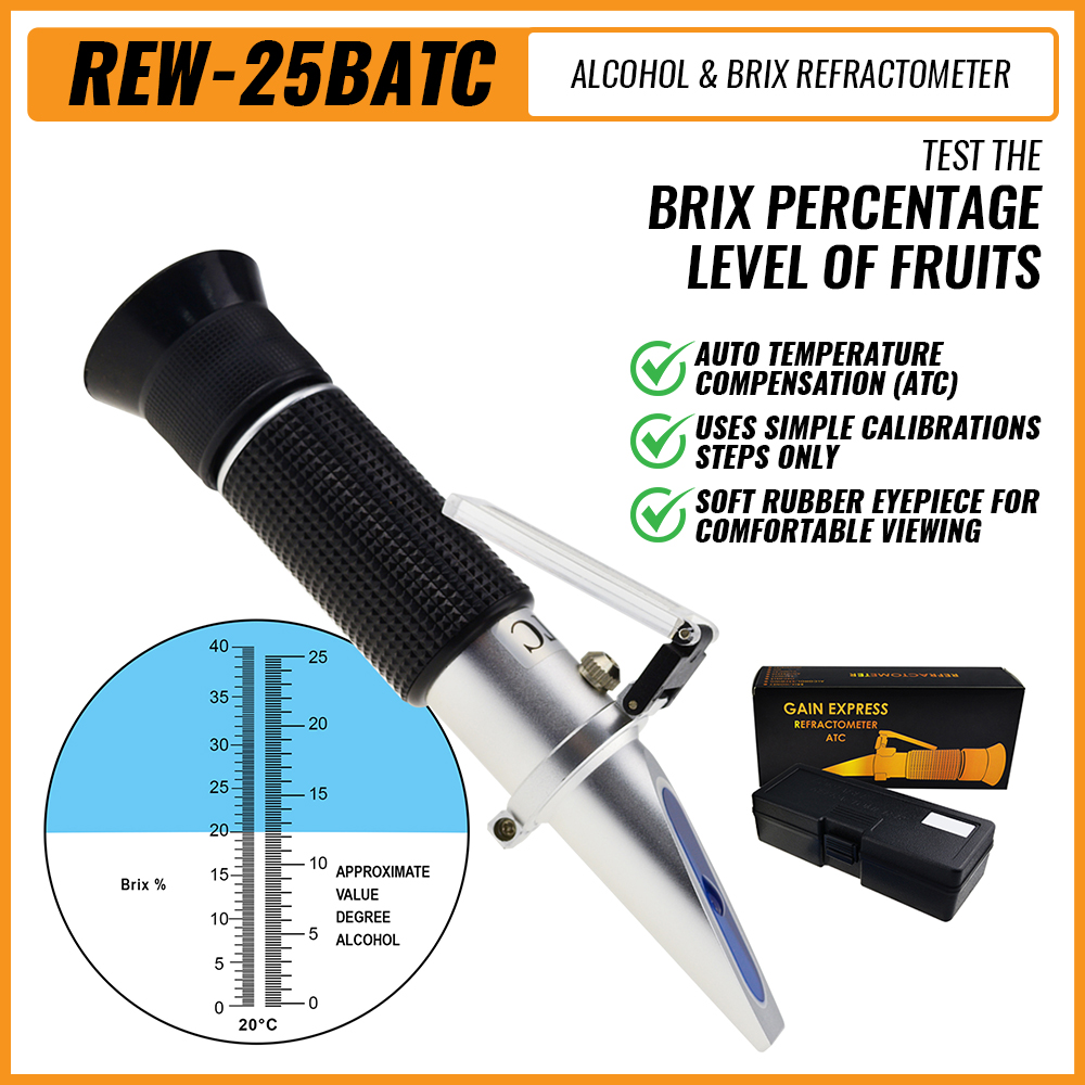 Marine Aquarium Refractometer - Glucose Meter Alcoholometer Refractometer With ATC