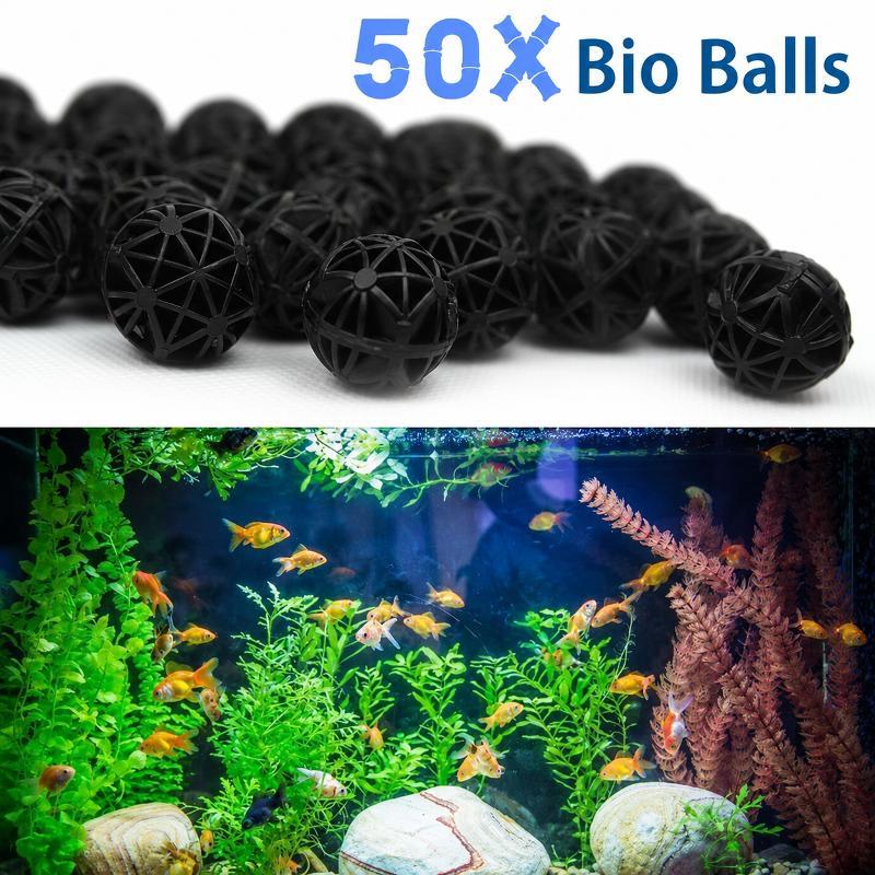 50Pcs 16mm Aquarium Bio Filter - Marine Aquarium Filter Media review and price