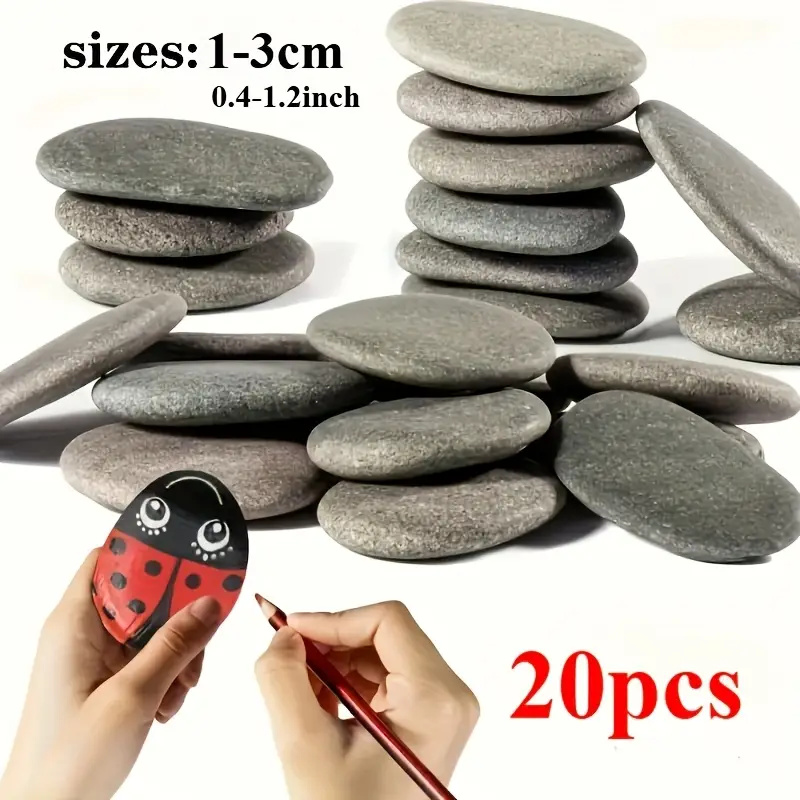 20Pcs Natural River Rocks Smoo - Aquarium Marine Fish review and price