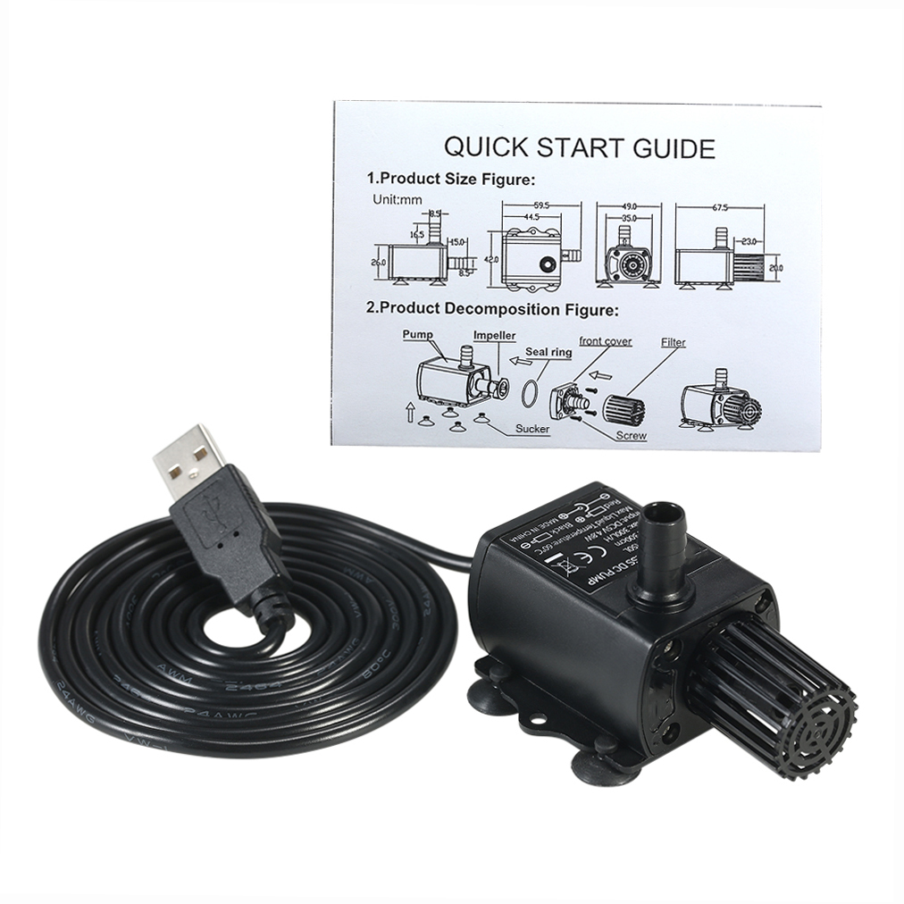 Ultra-quiet Mini USB DC5V 4.8W - Marine Aquarium Return Pump review and price