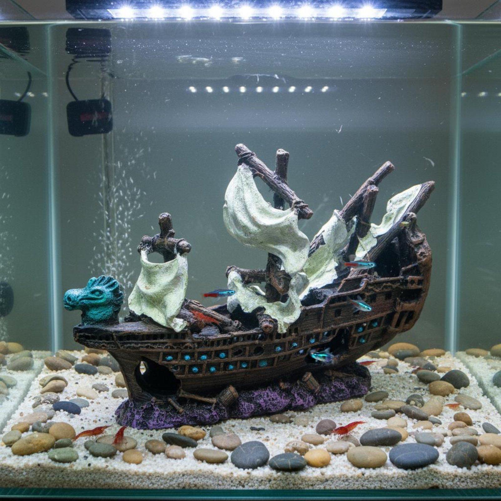 Fish Tank Resin Shipwreck Deco - Aquarium Marine Setup review and price