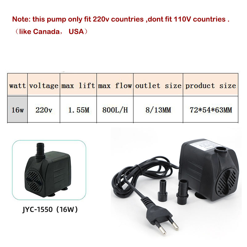 AC 220V 16W 25W Submersible Wa - Marine Aquarium Nano review and price