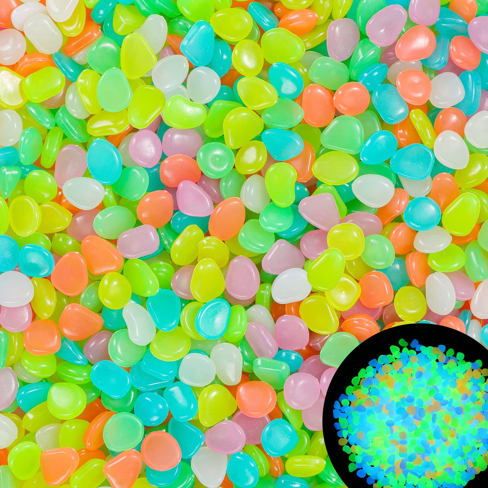 100Pcs Glow in the Dark Garden - Aquarium Marine Fish review and price