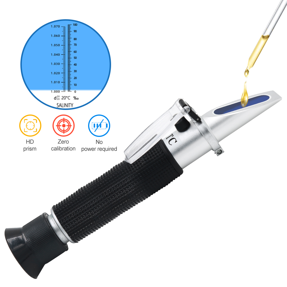 Handheld Salinity Refractomete - Marine Aquarium Refractometer review and price